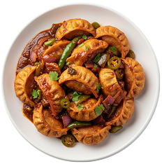 Chilli Masala Momos (Steam/Fried)